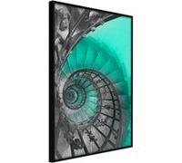 Affiche Murale Encadrée Stairway to Nowhere 30 x 42 cm Noir NOIR