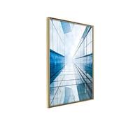 Image encadrée Artgeist Poster et affiche - Steel and Glass (Blue) - 30x45 (33152)