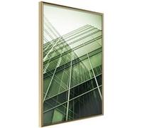 Affiche Murale Encadrée "Steel and Glass Green" 21 x 30 cm Or G