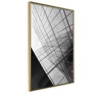 Affiche Murale Encadrée "Steel and Glass Grey" 21 x 30 cm Or Multicolore G