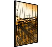 Image encadrée Artgeist Poster et affiche - Steel and Glass (Yellow) - 30x45 (33222)