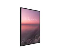 Affiche Murale Encadrée "Step by Step" 30 x 42 cm Noir