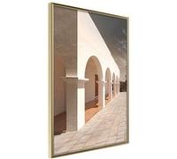 Affiche Murale Encadrée "Sunny Colonnade" 40 x 60 cm Or Multicolore G