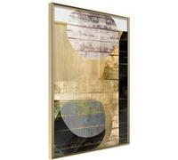 Affiche Murale Encadrée "Sunny Living Room" 21 x 30 cm Or