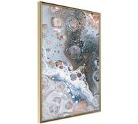 Affiche Murale Encadrée "Surface of the Unknown Planet II" 30 x 42 cm Or Multicolore G