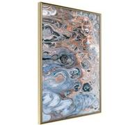 Affiche Murale Encadrée "Surface of the Unknown Planet III" 30 x 42 cm Or Multicolore G