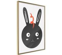 Affiche Murale Encadrée "Surprised Bunny" 30 x 42 cm Or G