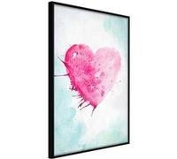 Affiche Murale Encadrée "Symbol Of Love" 21 x 30 cm Noir