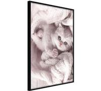 Affiche Murale Encadrée "Tangled in Sweater" 30 x 42 cm Noir NOIR G