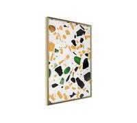 Affiche Murale Encadrée "Terrazzo Close-Up" 21 x 30 cm Or