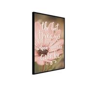 Affiche Murale Encadrée The Best Dreams 21 x 30 cm Noir