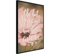 Affiche Murale Encadrée The Best Dreams 30 x 42 cm Noir NOIR