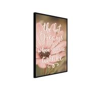 Affiche Murale Encadrée "The Best Dreams" 40 x 60 cm Noir Multicolore G
