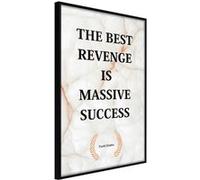 Affiche Murale Encadrée The Best Motivation 30 x 42 cm Noir NOIR