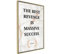 Affiche Murale Encadrée "The Best Motivation" 40 x 60 cm Or Multicolore G