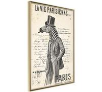 Affiche Murale Encadrée "The Parisian Life" 21 x 30 cm Or