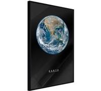Affiche Murale Encadrée The Solar System Earth 21 x 30 cm Noir NOIR