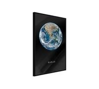 Affiche Murale Encadrée The Solar System Earth 30 x 42 cm Noir NOIR