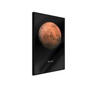Affiche Murale Encadrée "The Solar System Mars" 21 x 30 cm Noir