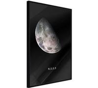 Affiche Murale Encadrée The Solar System Moon 30 x 42 cm Noir NOIR