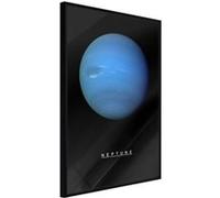 Affiche Murale Encadrée "The Solar System Neptun" 21 x 30 cm Noir NOIR G