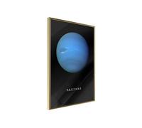 Affiche Murale Encadrée "The Solar System Neptun" 21 x 30 cm Or