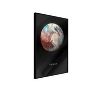 Affiche Murale Encadrée The Solar System Pluto 30 x 42 cm Noir NOIR