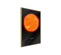 Affiche Murale Encadrée "The Solar System Sun" 21 x 30 cm Or