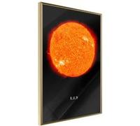 Affiche Murale Encadrée The Solar System Sun 21 x 30 cm Or