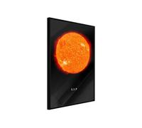 Affiche Murale Encadrée "The Solar System Sun" 30 x 42 cm Noir