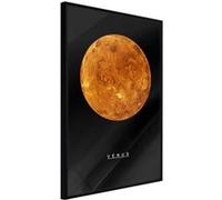 Affiche Murale Encadrée The Solar System Venus 30 x 42 cm Noir NOIR
