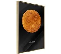 Affiche Murale Encadrée The Solar System Venus 30 x 42 cm Or