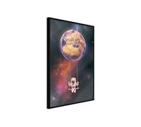 Affiche Murale Encadrée "The Whole World is a Playground" 21 x 30 cm Noir
