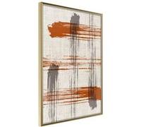 Affiche Murale Encadrée "This Is Not a Tic-Tac-Toe" 21 x 30 cm Or