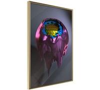 Affiche Murale Encadrée Throng of Thoughts 21 x 30 cm Or