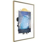 Affiche Murale Encadrée Tip of the Iceberg 21 x 30 cm Or