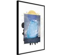 Affiche Murale Encadrée Tip of the Iceberg 30 x 42 cm Noir NOIR