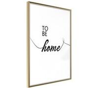 Affiche Murale Encadrée To Be Home 21 x 30 cm Or