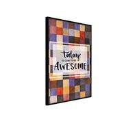 Affiche Murale Encadrée "Today II" 21 x 30 cm Noir