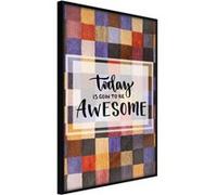 Affiche Murale Encadrée "Today II" 21 x 30 cm Noir Multicolore G