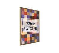 Affiche Murale Encadrée Today II 21 x 30 cm Or