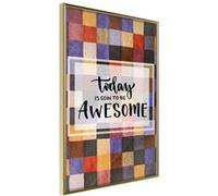 Affiche Murale Encadrée "Today II" 21 x 30 cm Or G