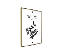 Affiche Murale Encadrée Today III 21 x 30 cm Or
