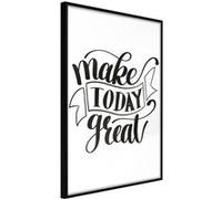 Affiche Murale Encadrée "Today V" 21 x 30 cm Noir