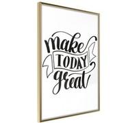 Affiche Murale Encadrée "Today V" 21 x 30 cm Or Multicolore G