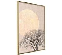 Affiche Murale Encadrée "Tree in the Morning" 21 x 30 cm Or Multicolore G