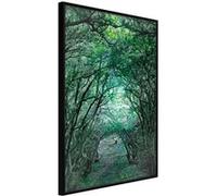 Affiche Murale Encadrée "Tree Tunnel" 21 x 30 cm Noir