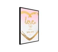 Affiche Murale Encadrée "Ubiquitous Love II" 21 x 30 cm Noir