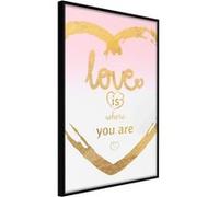 Affiche Murale Encadrée "Ubiquitous Love II" 21 x 30 cm Noir NOIR G