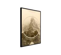 Affiche Murale Encadrée Unconquered Peak 30 x 42 cm Noir NOIR